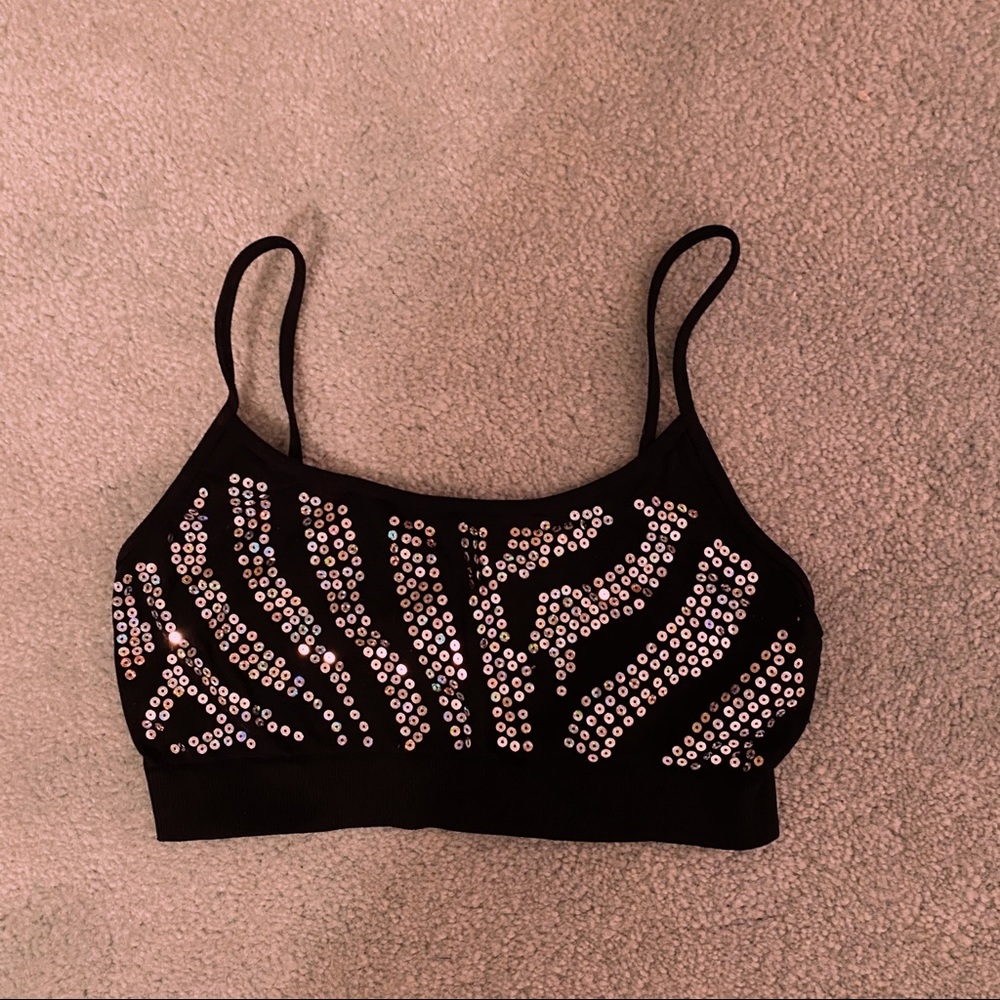 Sequined Dance Bra